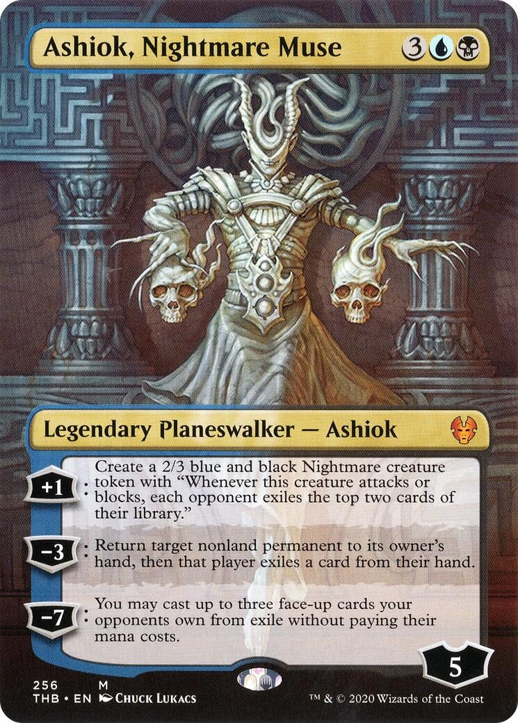 Image for Ashiok, Nightmare Muse (Borderless) (256) [Theros Beyond Death] - Magic: The Gathering