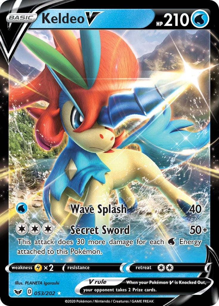 Image for Keldeo V (053/202) [SWSH01: Sword & Shield Base Set] - Pokemon