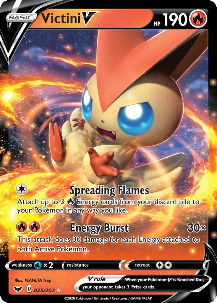 Image for Victini V (025/202) [SWSH01: Sword & Shield Base Set] - Pokemon