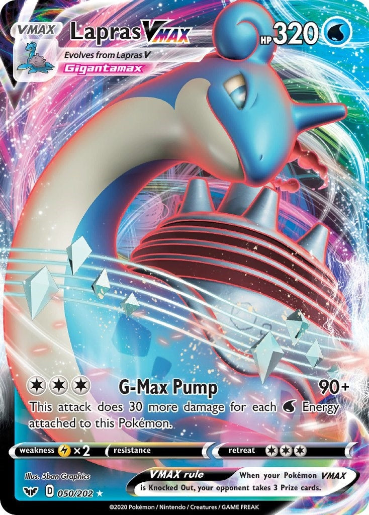 Image for Lapras VMAX (050/202) [SWSH01: Sword & Shield Base Set] - Pokemon