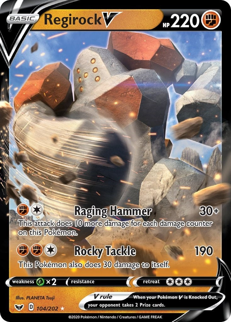 Image for Regirock V (104/202) [SWSH01: Sword & Shield Base Set] - Pokemon
