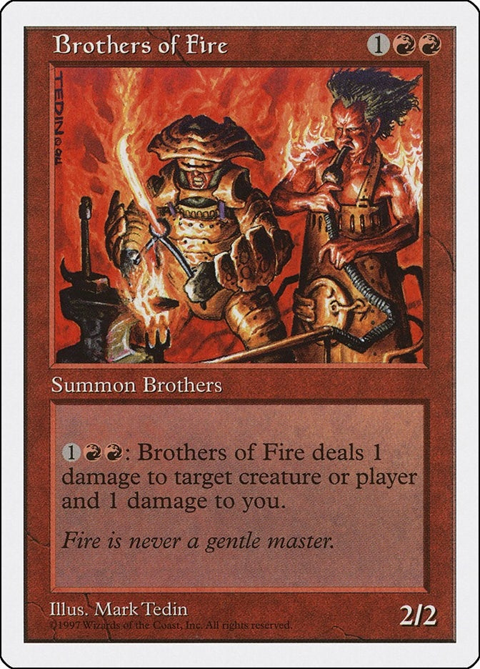 Image for Brothers of Fire [Fifth Edition] - Magic: The Gathering