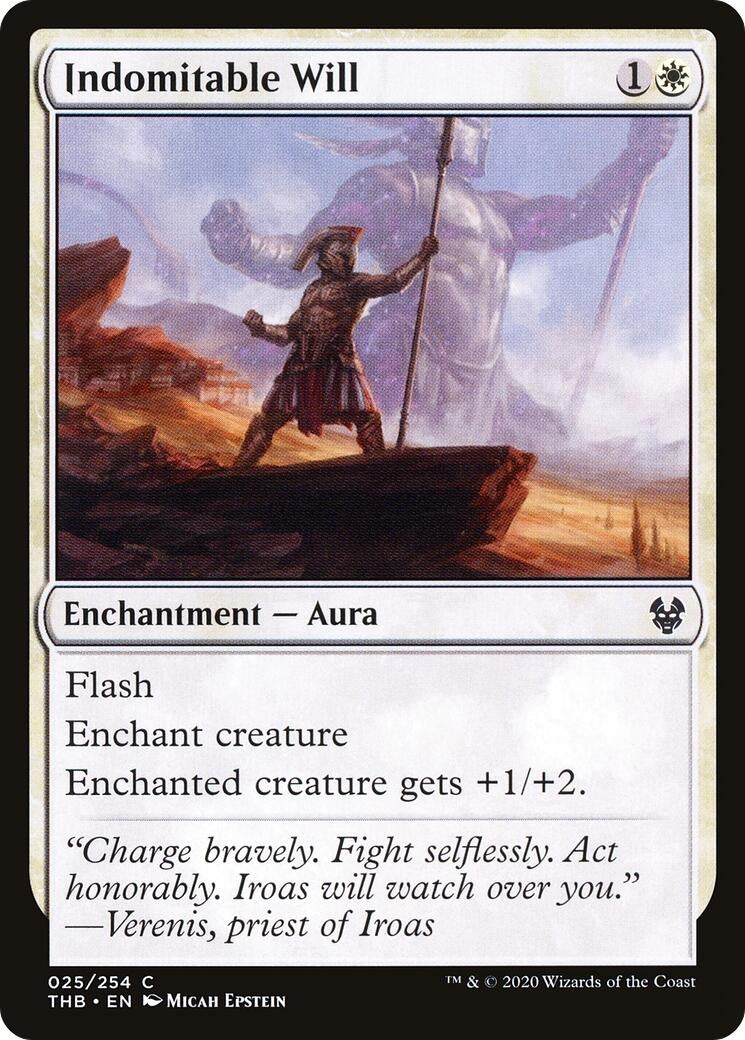 Image for Indomitable Will (25) [Theros Beyond Death] - Magic: The Gathering
