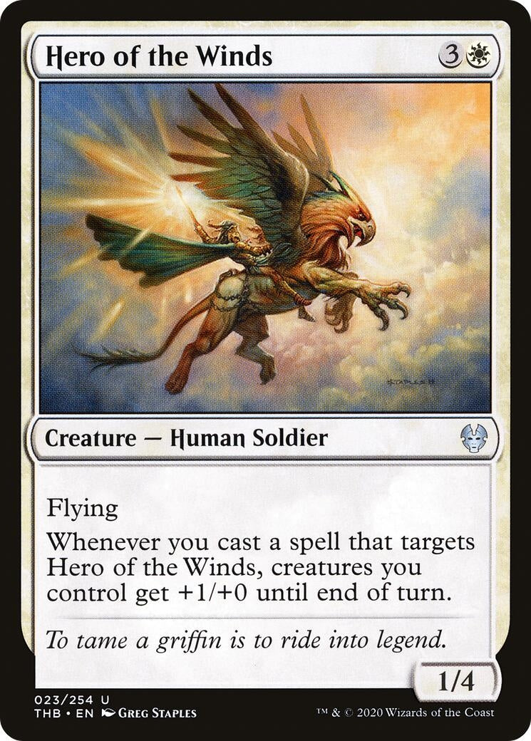 Image for Hero of the Winds (23) [Theros Beyond Death] - Magic: The Gathering