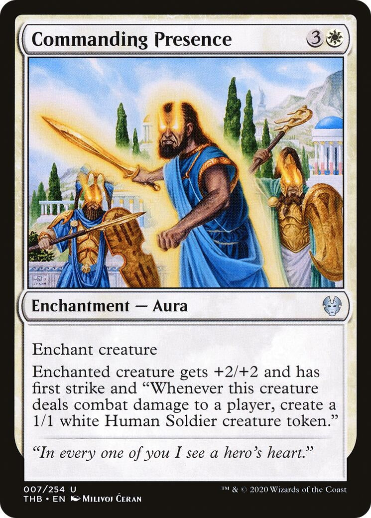 Image for Commanding Presence (7) [Theros Beyond Death] - Magic: The Gathering