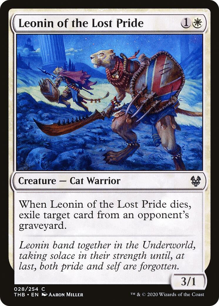 Image for Leonin of the Lost Pride (28) [Theros Beyond Death] - Magic: The Gathering