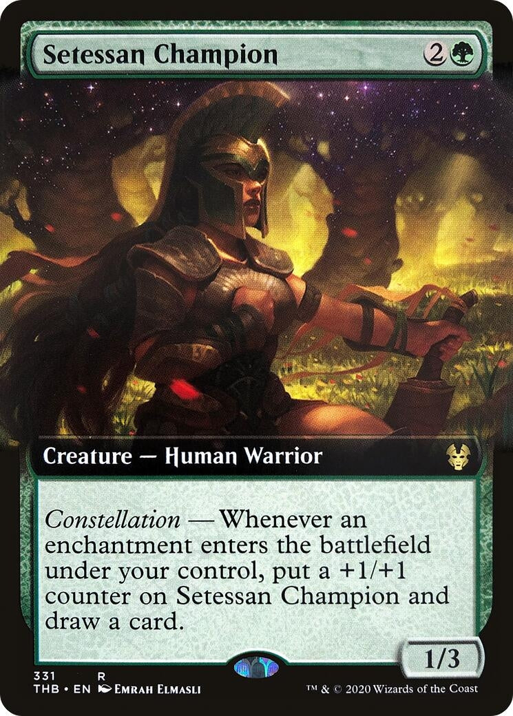 Image for Setessan Champion (Extended Art) (331) [Theros Beyond Death] - Magic: The Gathering