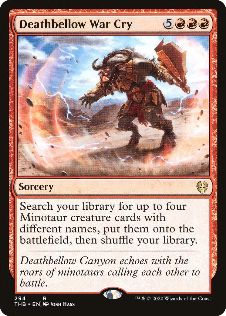 Image for Deathbellow War Cry (294) [Theros Beyond Death] - Magic: The Gathering