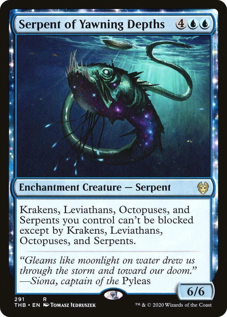 Image for Serpent of Yawning Depths (291) [Theros Beyond Death] - Magic: The Gathering