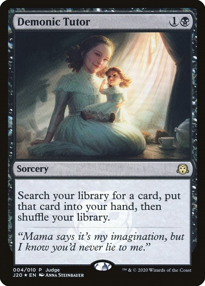 Image for Demonic Tutor (J20) (4) [Judge Promos] - Magic: The Gathering