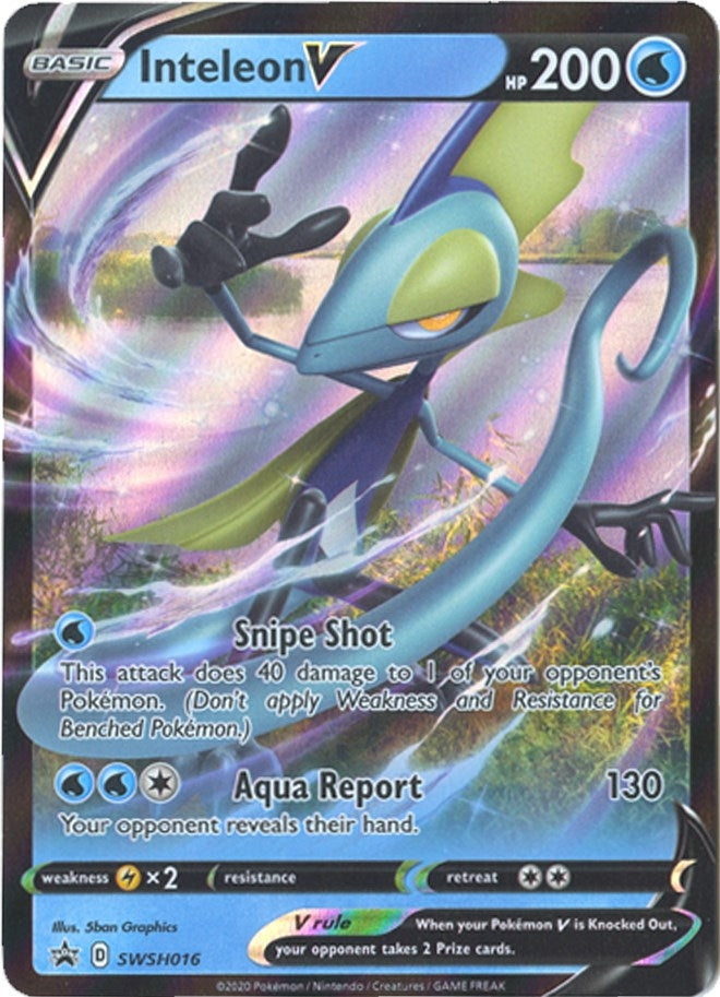 Image for Inteleon V - SWSH016 (SWSH016) [SWSH: Sword & Shield Promo Cards] - Pokemon