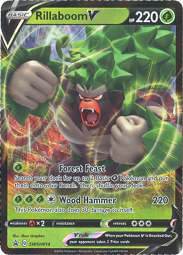 Image for Rillaboom V - SWSH014 (SWSH014) [SWSH: Sword & Shield Promo Cards] - Pokemon