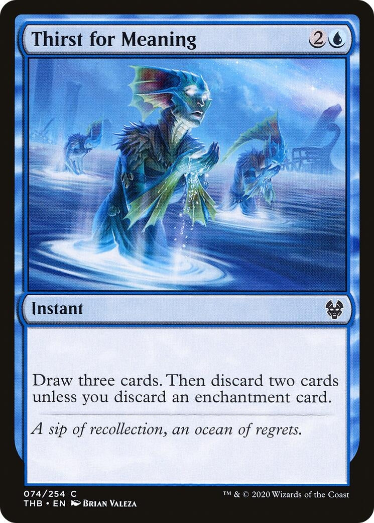 Image for Thirst for Meaning (74) [Theros Beyond Death] - Magic: The Gathering