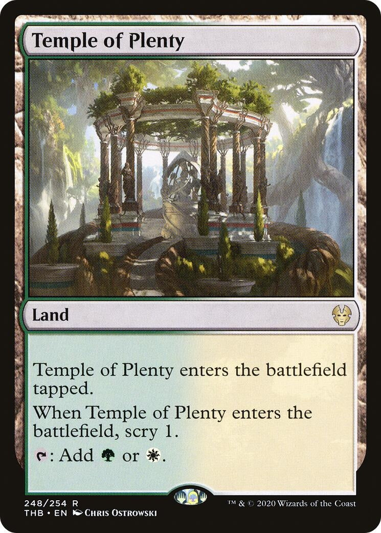 Image for Temple of Plenty (248) [Theros Beyond Death] - Magic: The Gathering