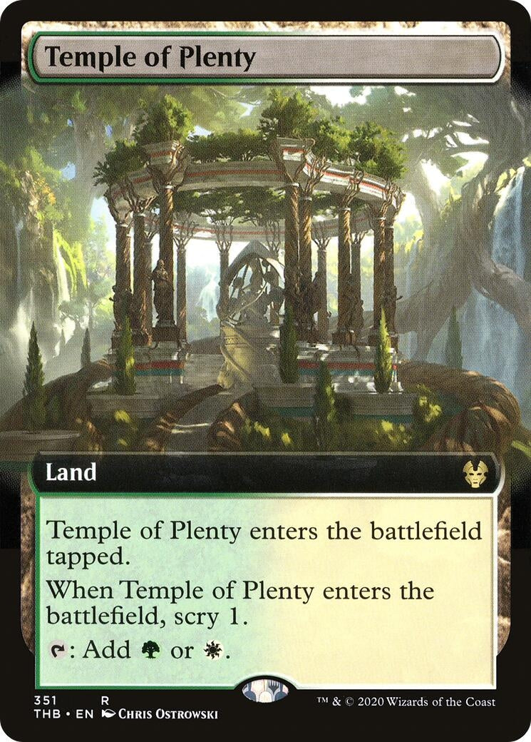 Temple of Plenty (Extended Art) (351) [Theros Beyond Death]