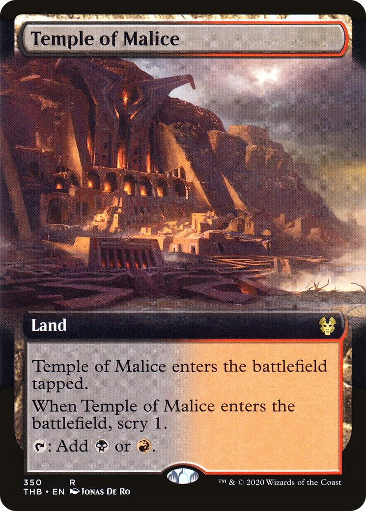 Image for Temple of Malice (Extended Art) (350) [Theros Beyond Death] - Magic: The Gathering