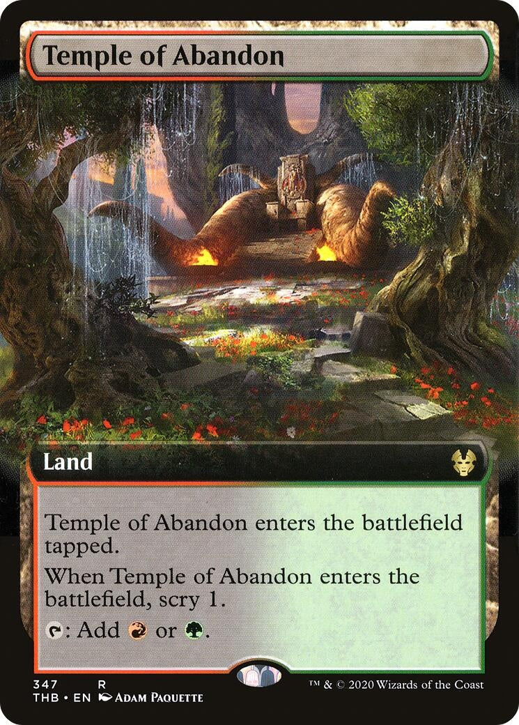 Image for Temple of Abandon (Extended Art) (347) [Theros Beyond Death] - Magic: The Gathering