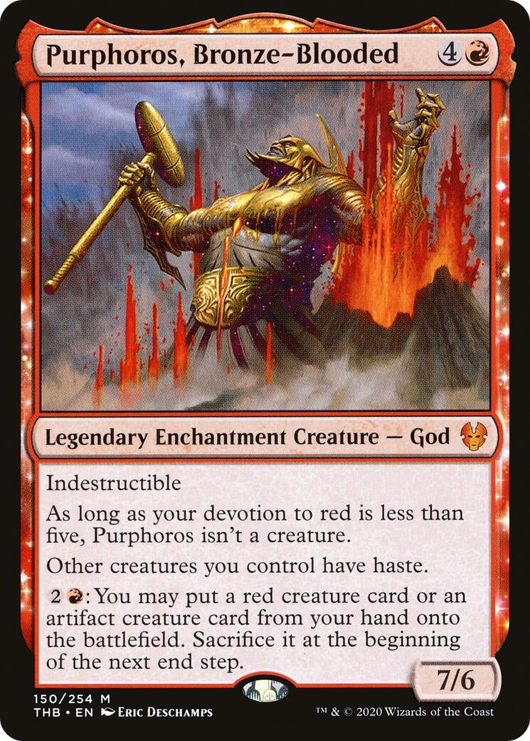 Image for Purphoros, Bronze-Blooded (150) [Theros Beyond Death] - Magic: The Gathering