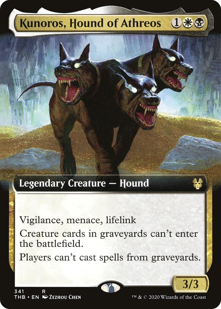 Image for Kunoros, Hound of Athreos (Extended Art) (341) [Theros Beyond Death] - Magic: The Gathering