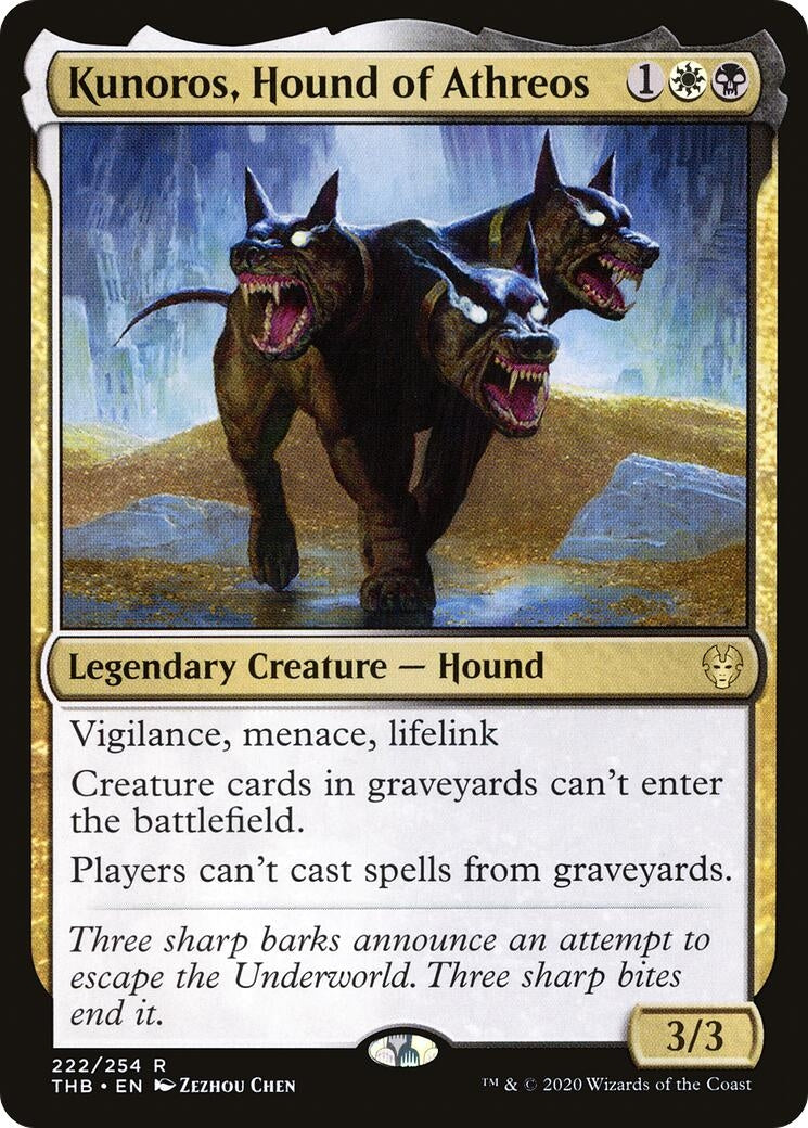 Image for Kunoros, Hound of Athreos (222) [Theros Beyond Death] - Magic: The Gathering