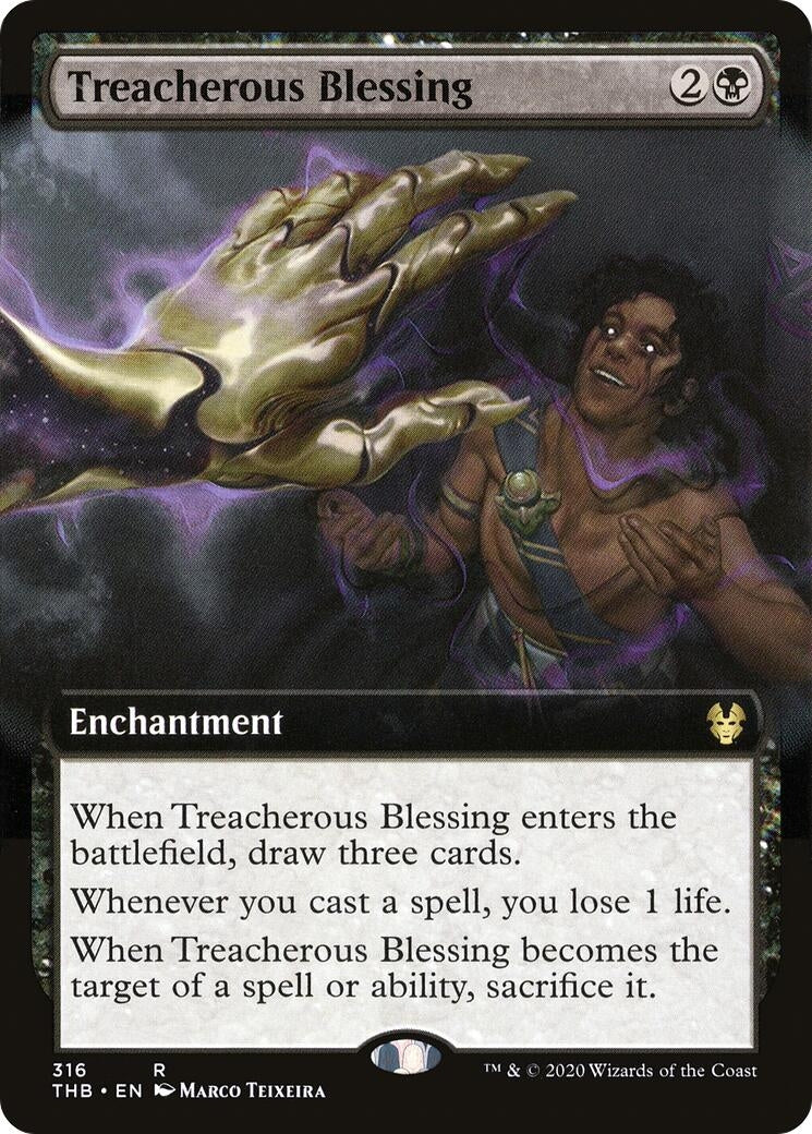 Image for Treacherous Blessing (Extended Art) (316) [Theros Beyond Death] - Magic: The Gathering