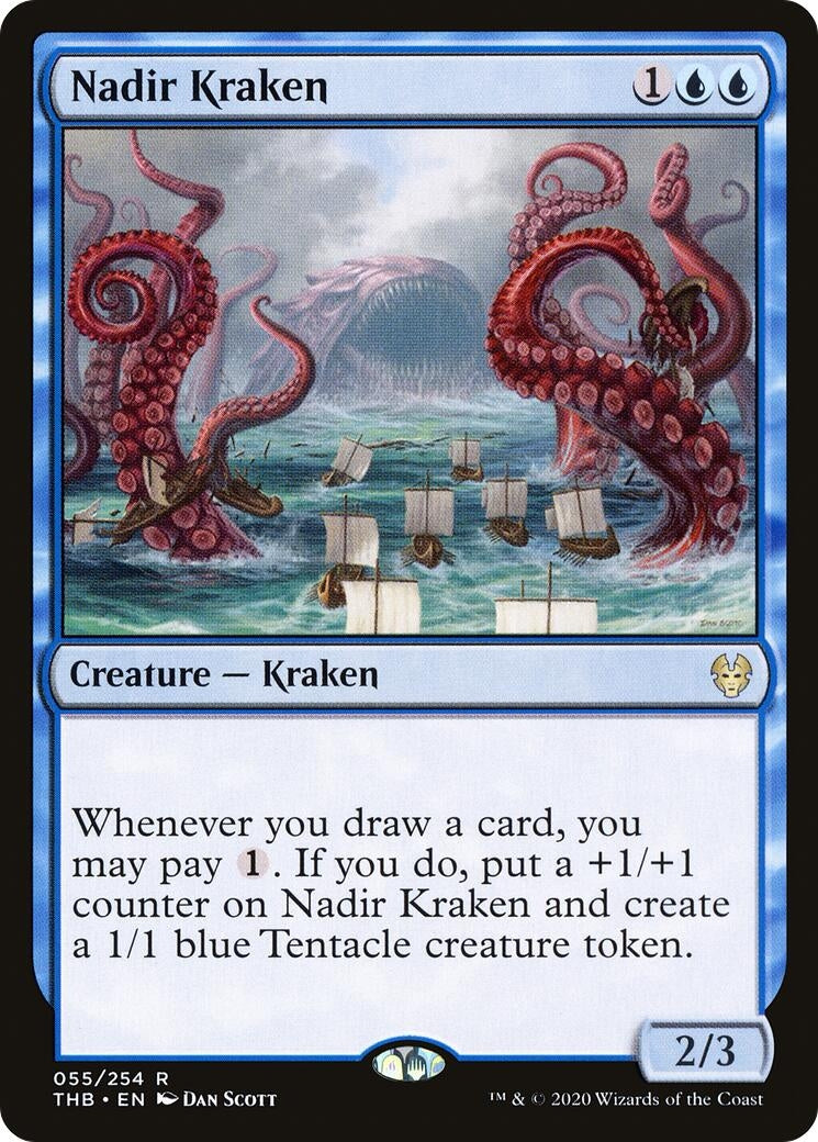 Image for Nadir Kraken (55) [Theros Beyond Death] - Magic: The Gathering