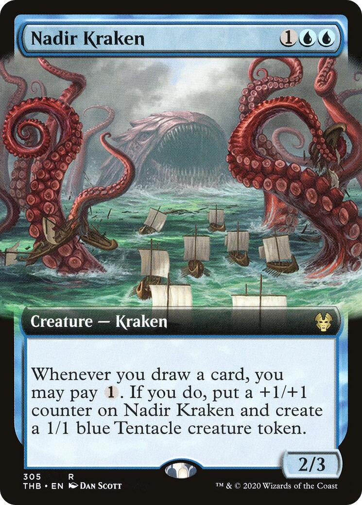 Image for Nadir Kraken (Extended Art) (305) [Theros Beyond Death] - Magic: The Gathering