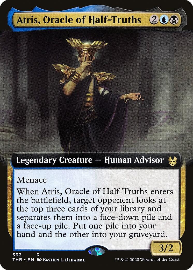 Image for Atris, Oracle of Half-Truths (Extended Art) (333) [Theros Beyond Death] - Magic: The Gathering