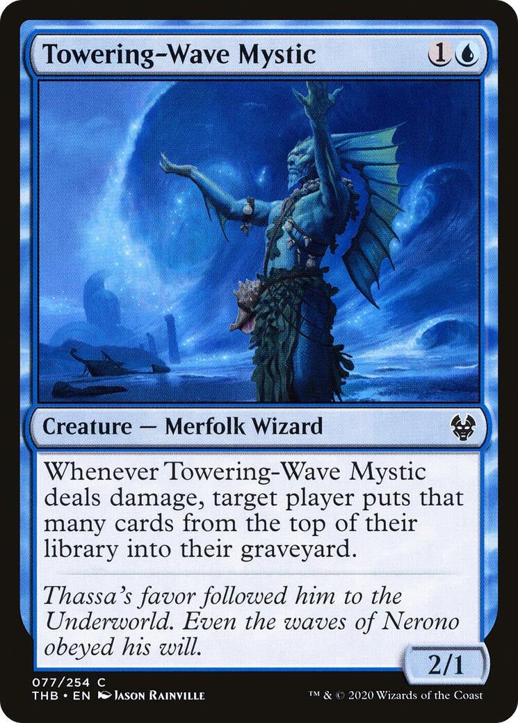 Image for Towering-Wave Mystic (77) [Theros Beyond Death] - Magic: The Gathering