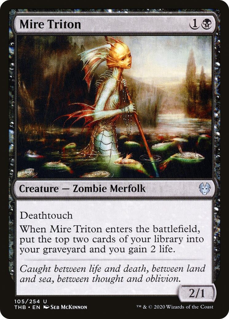 Image for Mire Triton (105) [Theros Beyond Death] - Magic: The Gathering