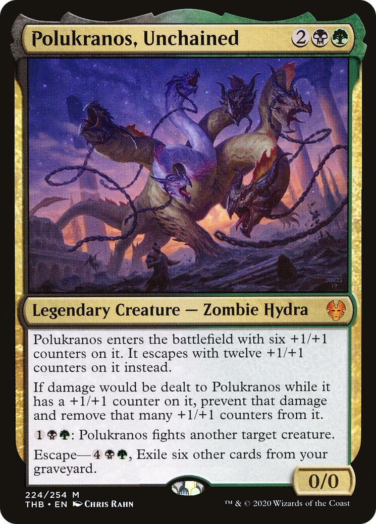 Image for Polukranos, Unchained (224) [Theros Beyond Death] - Magic: The Gathering