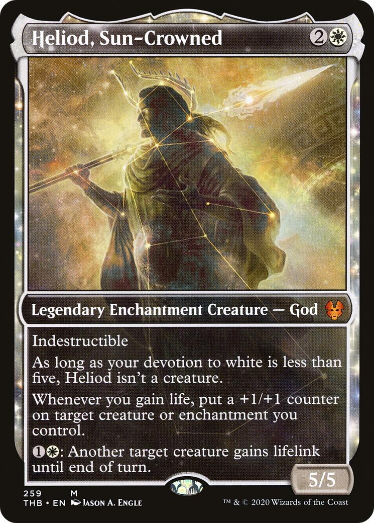 Image for Heliod, Sun-Crowned (Showcase) (259) [Theros Beyond Death] - Magic: The Gathering