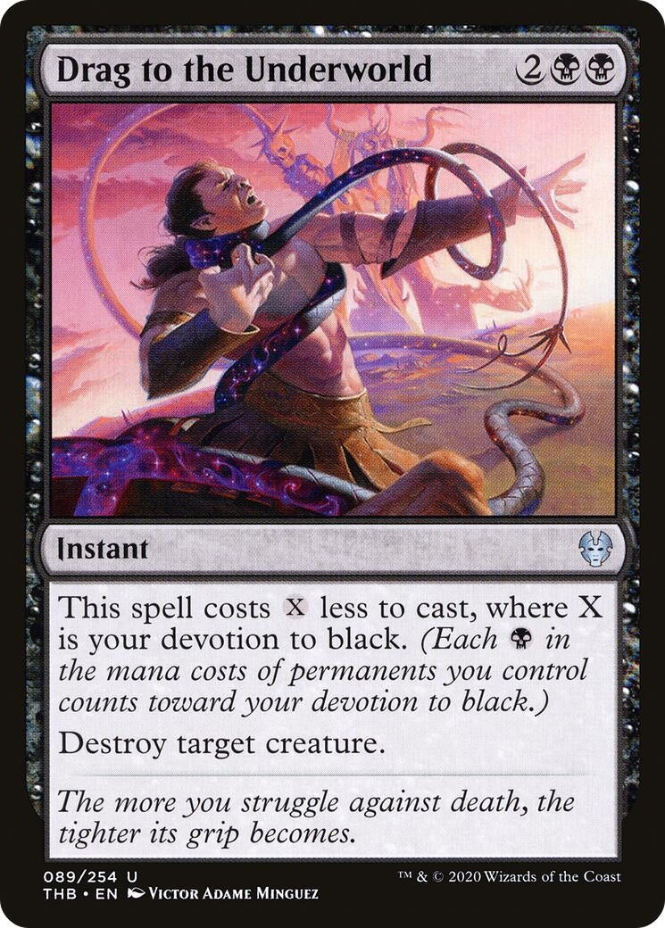 Image for Drag to the Underworld (89) [Theros Beyond Death] - Magic: The Gathering