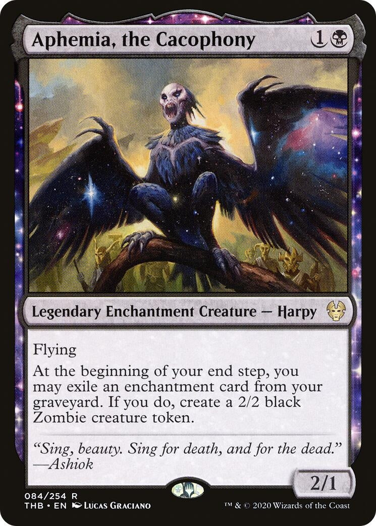 Image for Aphemia, the Cacophony (84) [Theros Beyond Death] - Magic: The Gathering