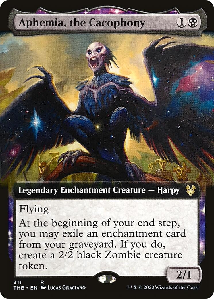 Image for Aphemia, the Cacophony (Extended Art) (311) [Theros Beyond Death] - Magic: The Gathering