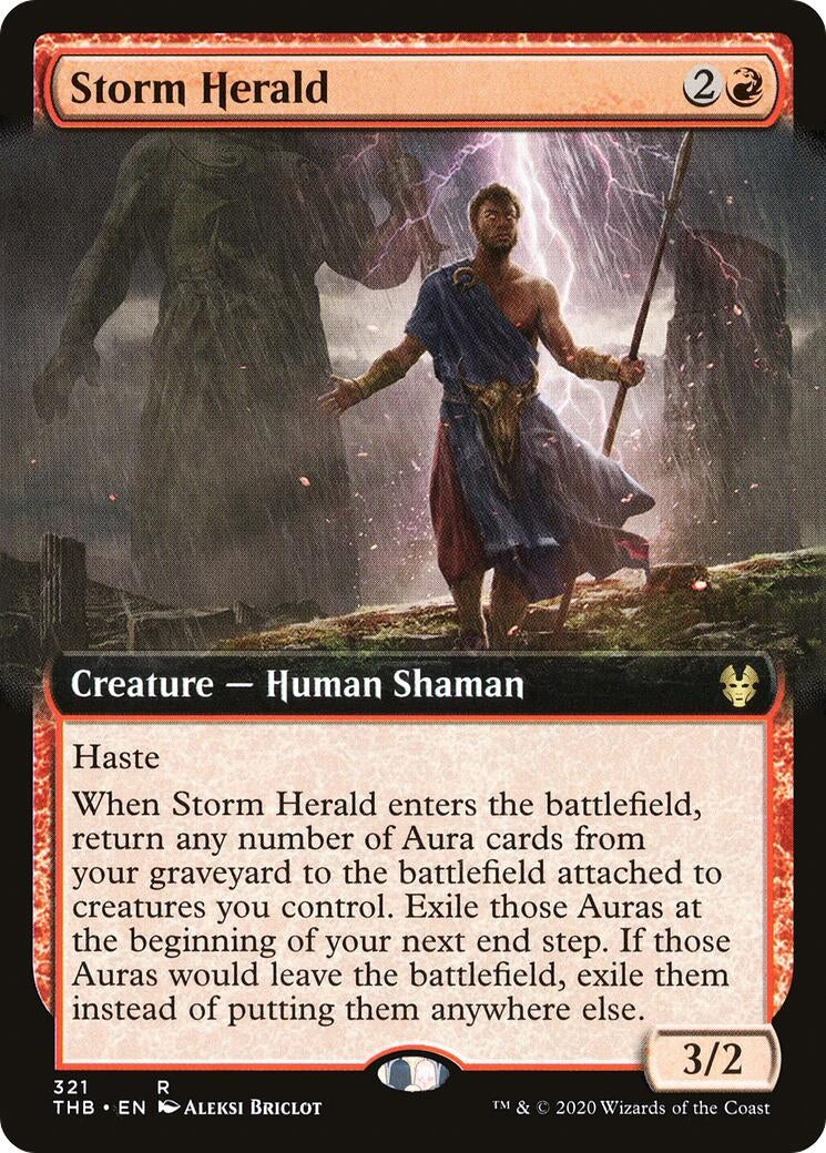 Image for Storm Herald (Extended Art) (321) [Theros Beyond Death] - Magic: The Gathering