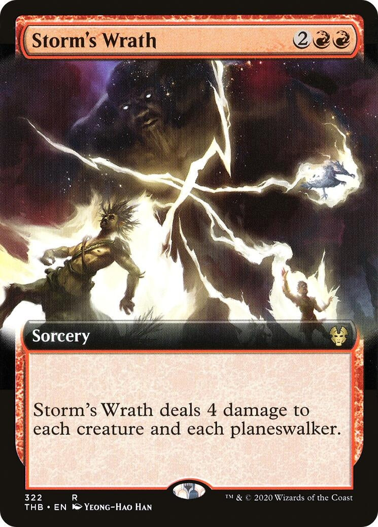 Image for Storm's Wrath (Extended Art) (322) [Theros Beyond Death] - Magic: The Gathering