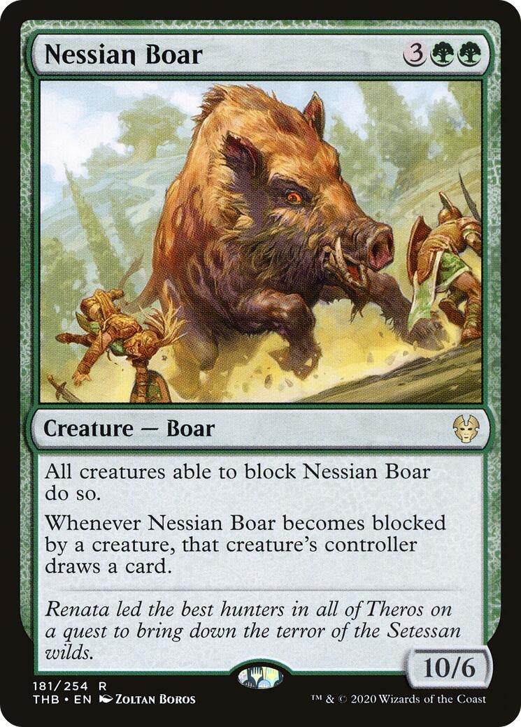 Image for Nessian Boar (181) [Theros Beyond Death] - Magic: The Gathering
