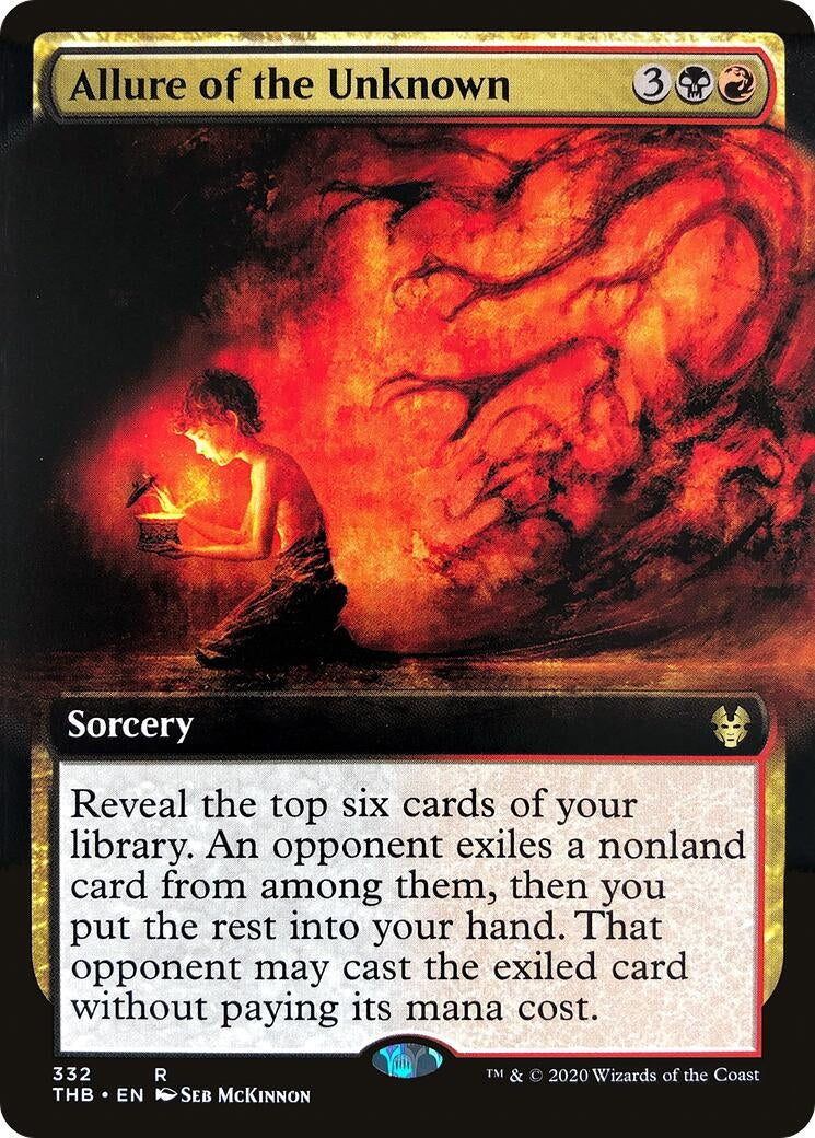 Image for Allure of the Unknown (Extended Art) (332) [Theros Beyond Death] - Magic: The Gathering