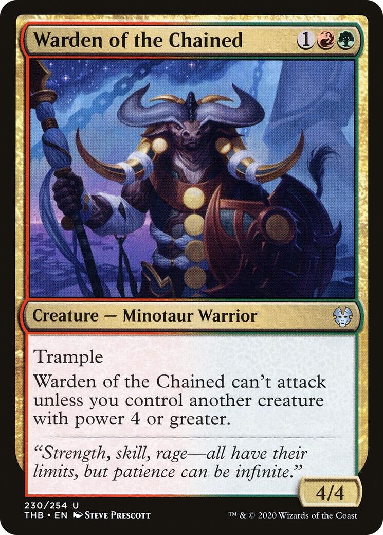 Image for Warden of the Chained (230) [Theros Beyond Death] - Magic: The Gathering