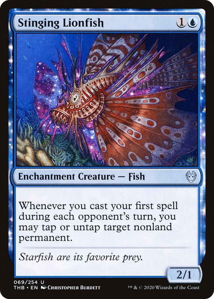 Image for Stinging Lionfish (69) [Theros Beyond Death] - Magic: The Gathering