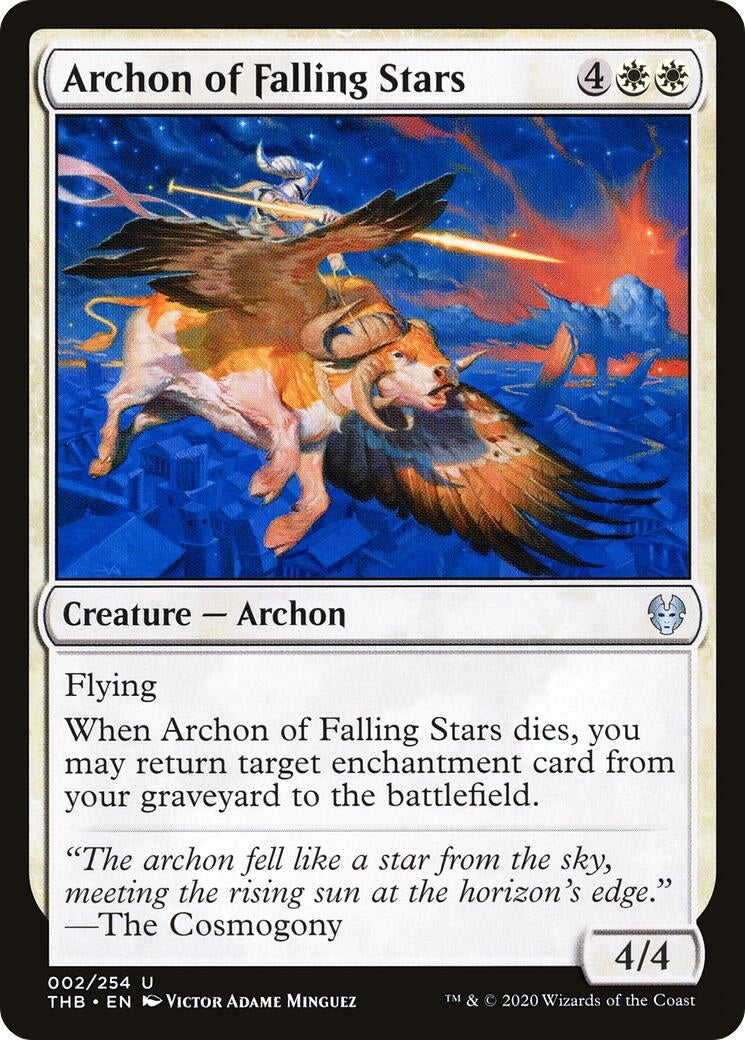 Image for Archon of Falling Stars (2) [Theros Beyond Death] - Magic: The Gathering