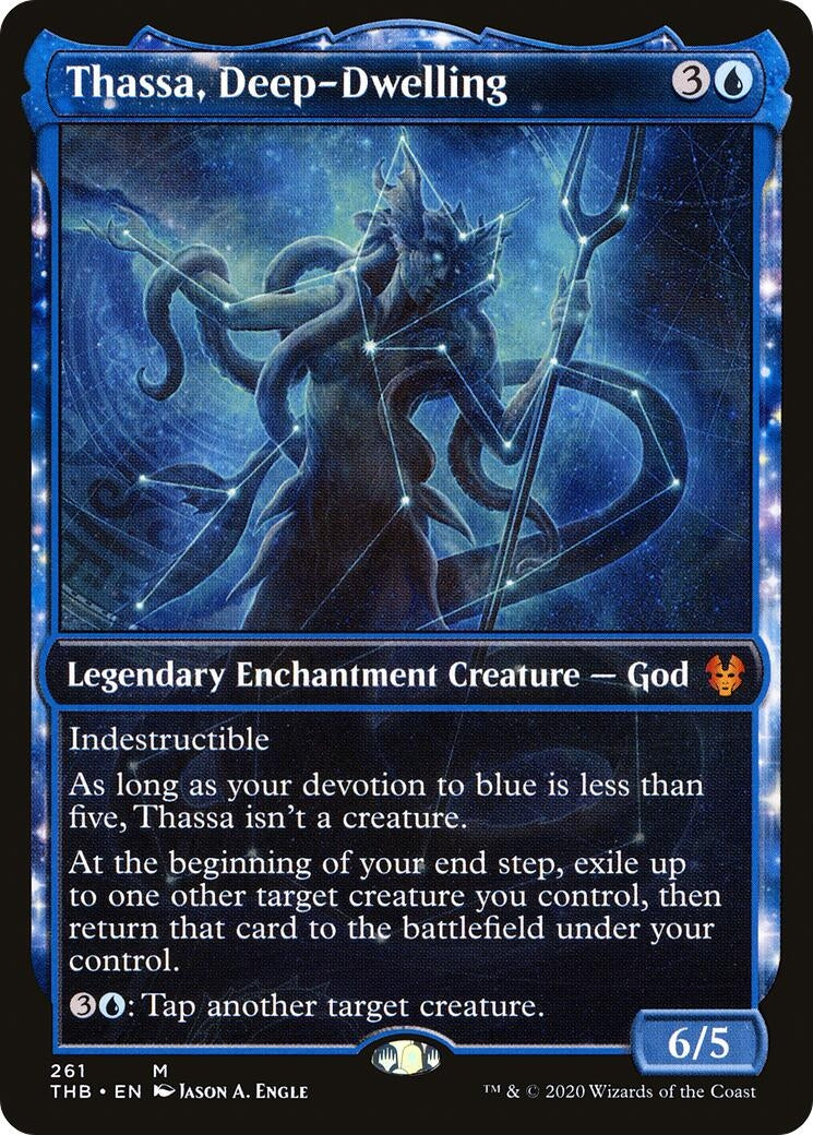 Image for Thassa, Deep-Dwelling (Showcase) (261) [Theros Beyond Death] - Magic: The Gathering