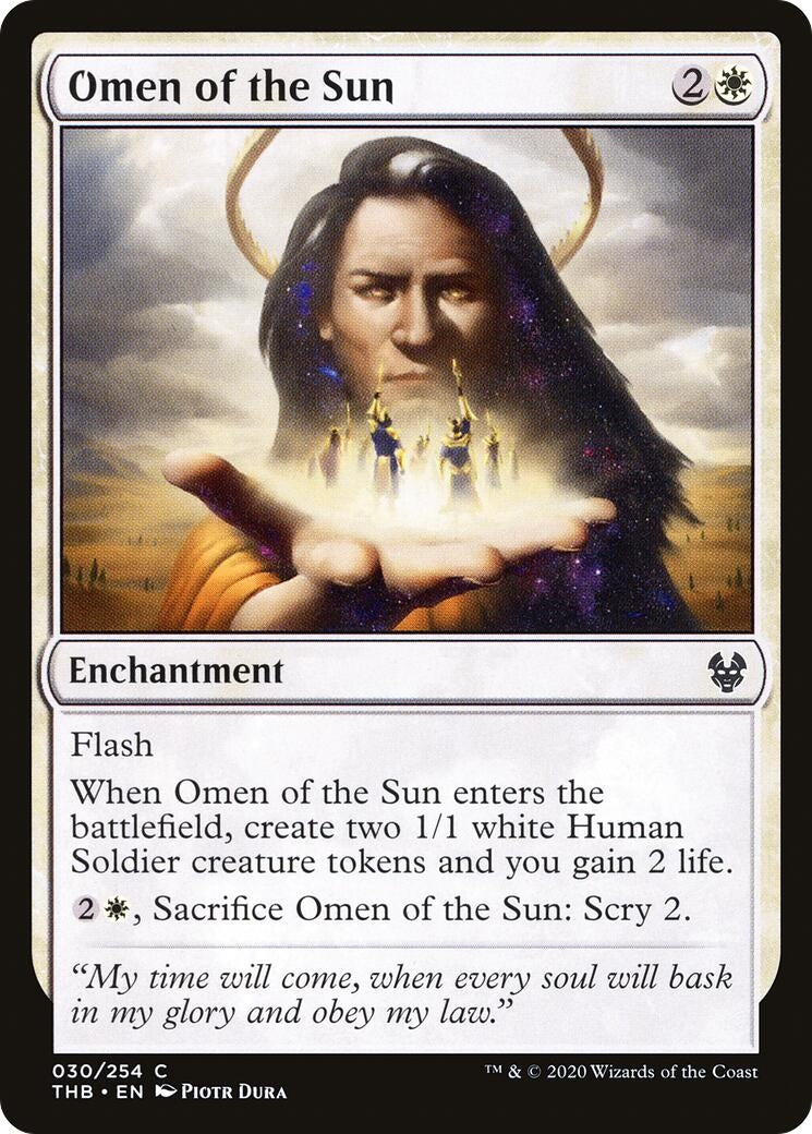 Image for Omen of the Sun (30) [Theros Beyond Death] - Magic: The Gathering