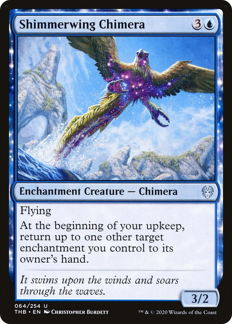 Image for Shimmerwing Chimera (64) [Theros Beyond Death] - Magic: The Gathering