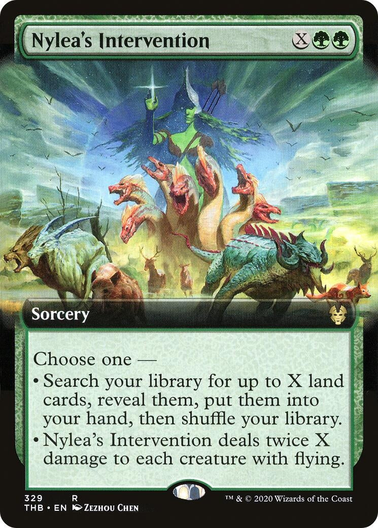 Image for Nylea's Intervention (Extended Art) (329) [Theros Beyond Death] - Magic: The Gathering