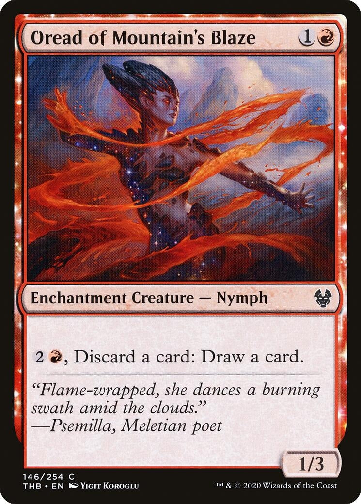 Image for Oread of Mountain's Blaze (146) [Theros Beyond Death] - Magic: The Gathering