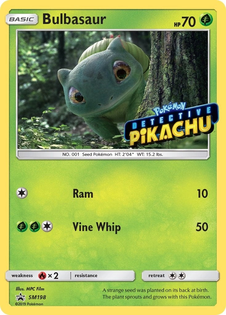 Bulbasaur - SM198 (Detective Pikachu Stamped) (SM198) [SM Promos]