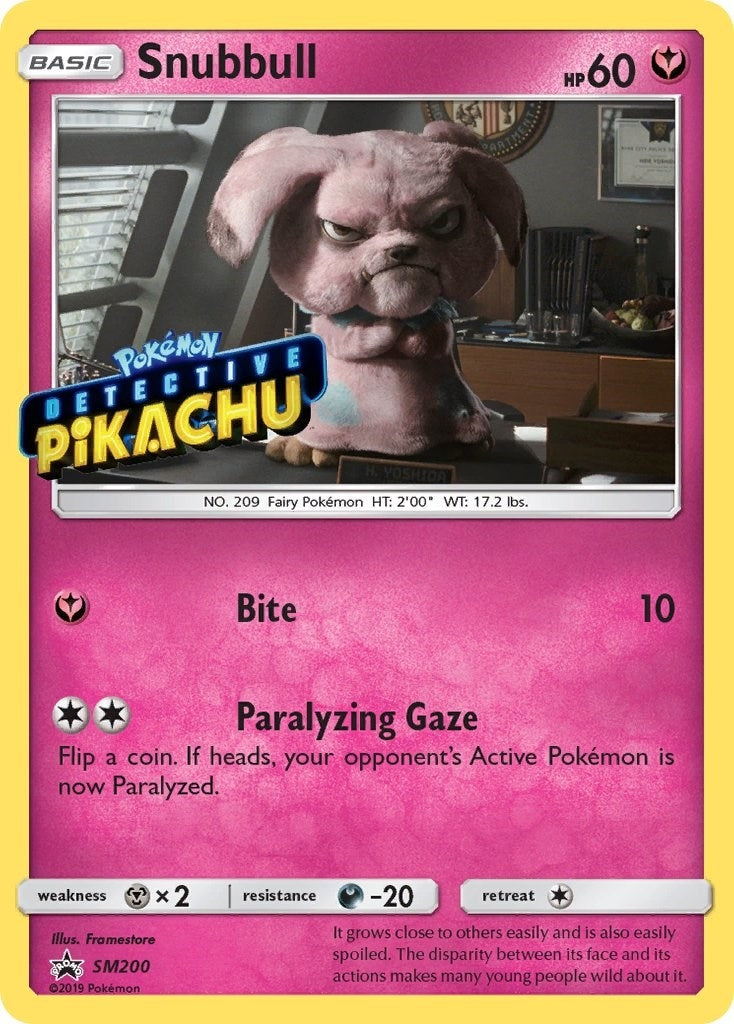Image for Snubbull - SM200 (Detective Pikachu Stamped) (SM200) [SM Promos] - Pokemon