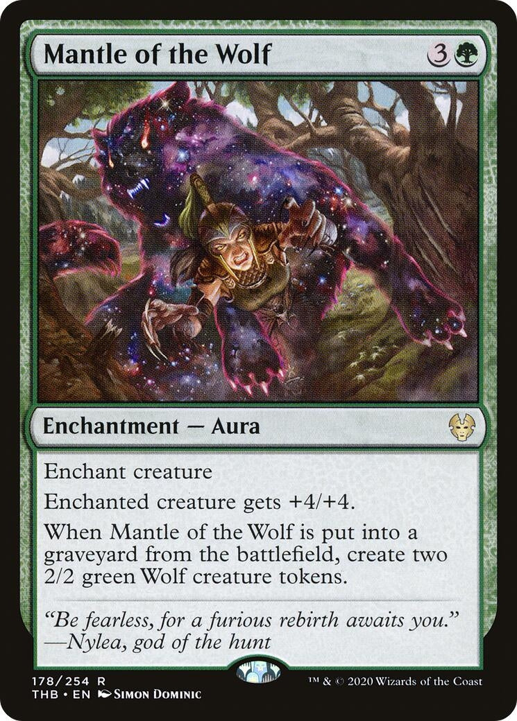 Image for Mantle of the Wolf (178) [Theros Beyond Death] - Magic: The Gathering